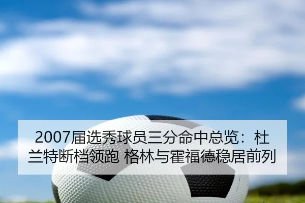 2007届选秀球员三分命中总览：杜兰特断档领跑 格林与霍福德稳居前列